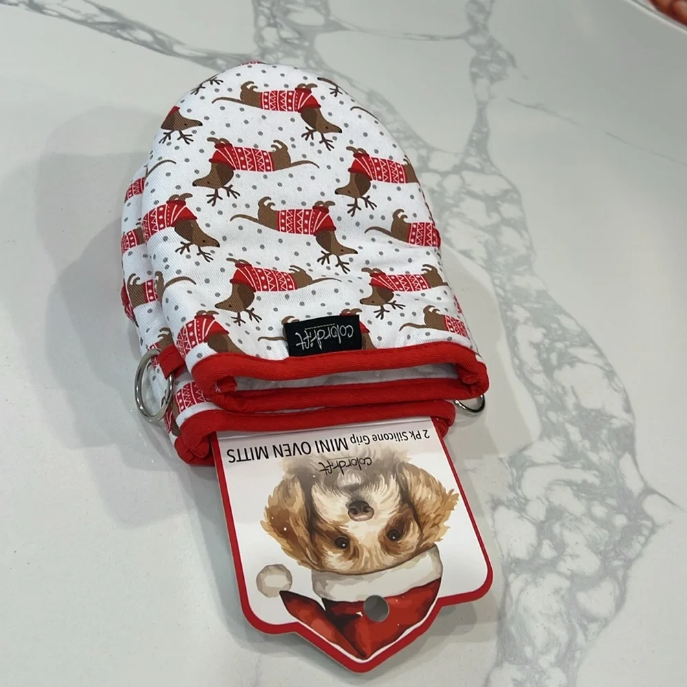 🐾🎅🏻Dachshund Mini OVEN MITTS